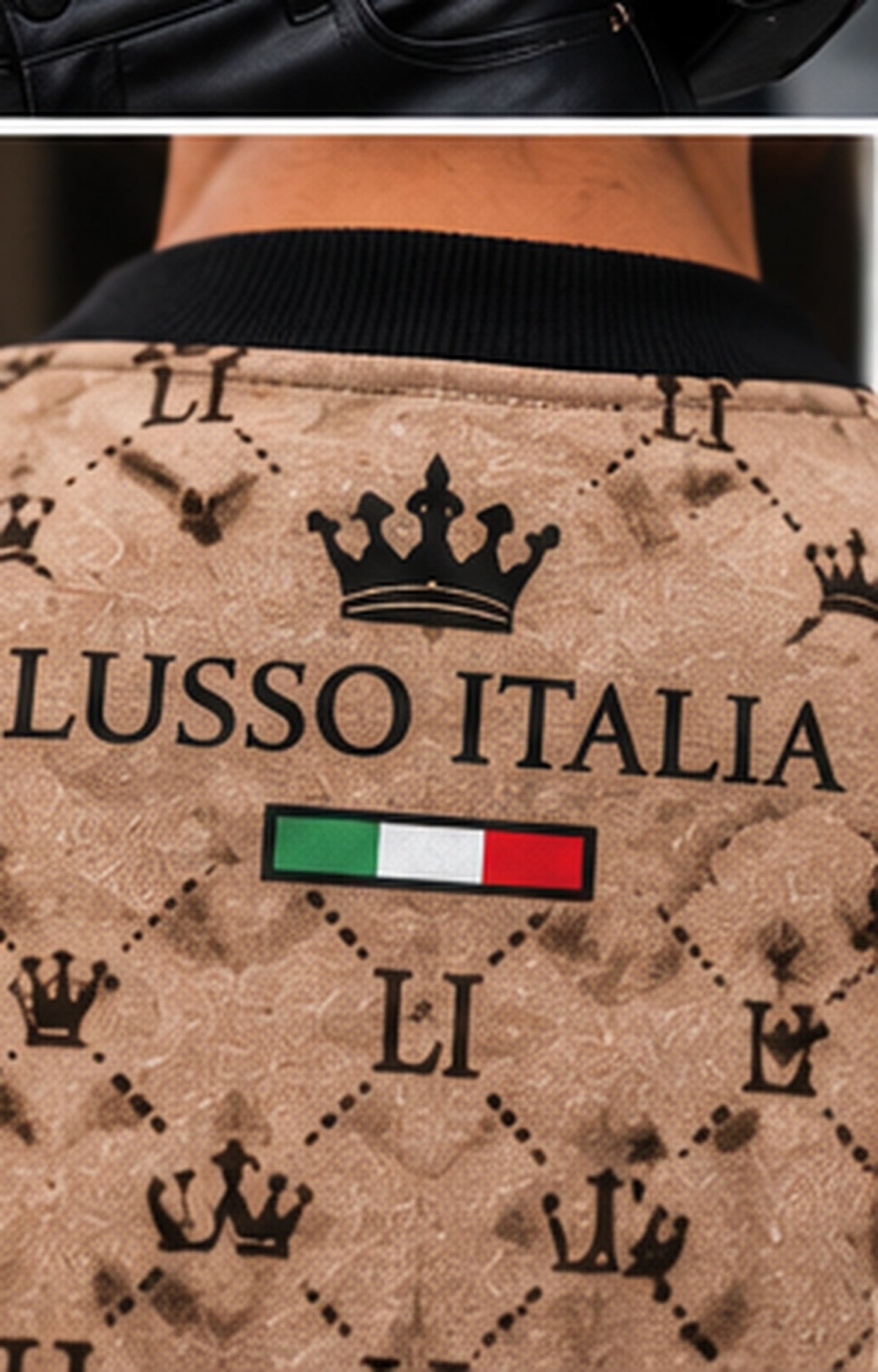 LUSSO ITALIA back print detail