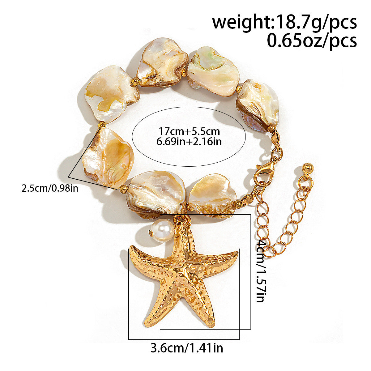 Classic Conch Pendant Jewellery Set for Women