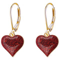 Pair of Heart Earrings Elegant Fashion Women's Jewellery Ear Ring 6 Colours