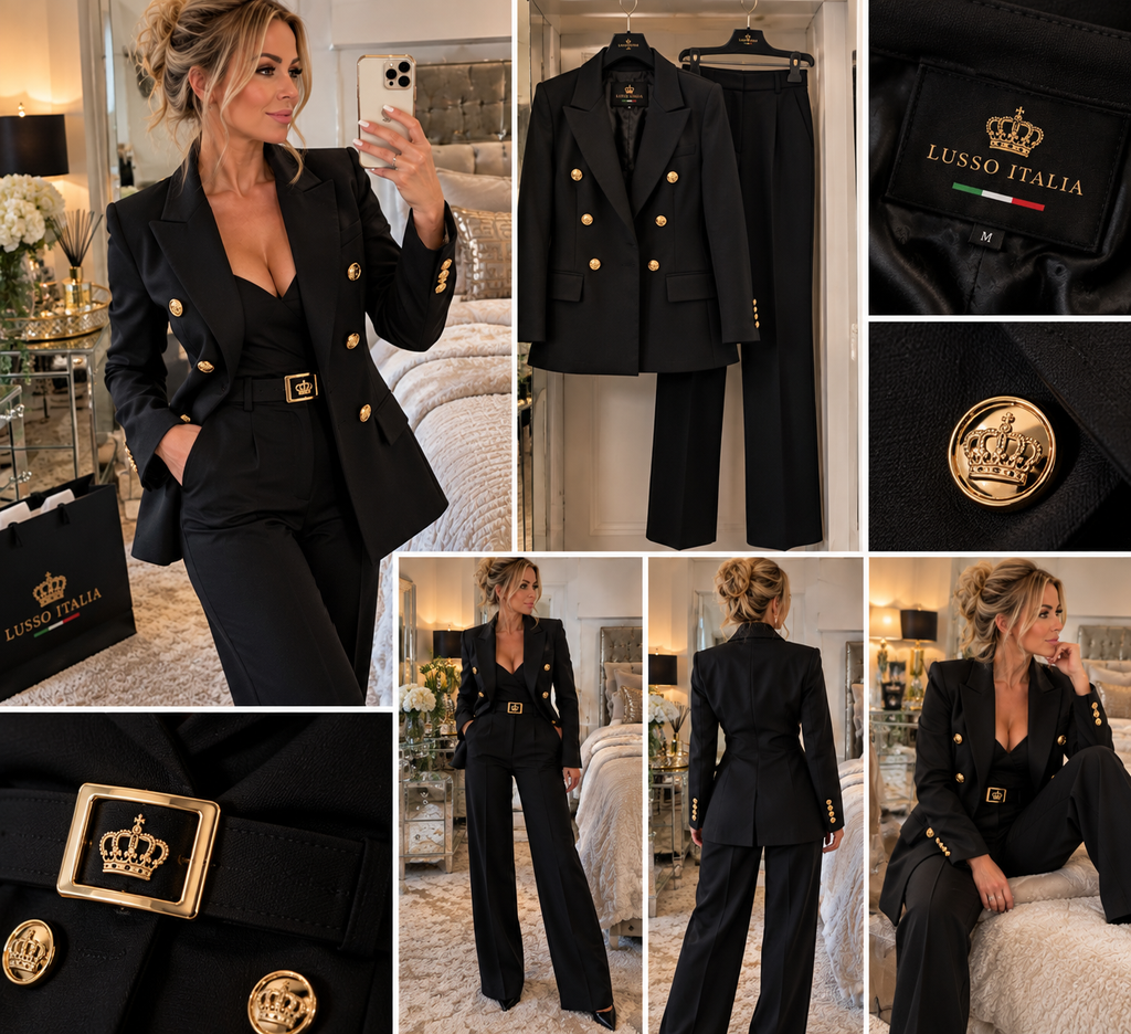 LUSSO ITALIA Milano Bespoke Suit lifestyle photography styled at home