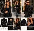 LUSSO ITALIA NERO sequin tweed blazer luxury editorial lookbook