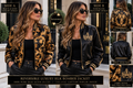 Black and gold reversible pure silk satin bomber jacket showing both sides