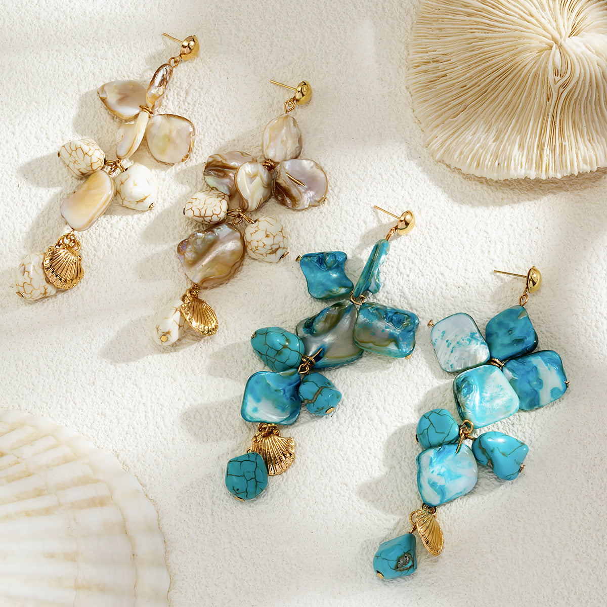 Classic Conch Pendant Jewellery Set for Women