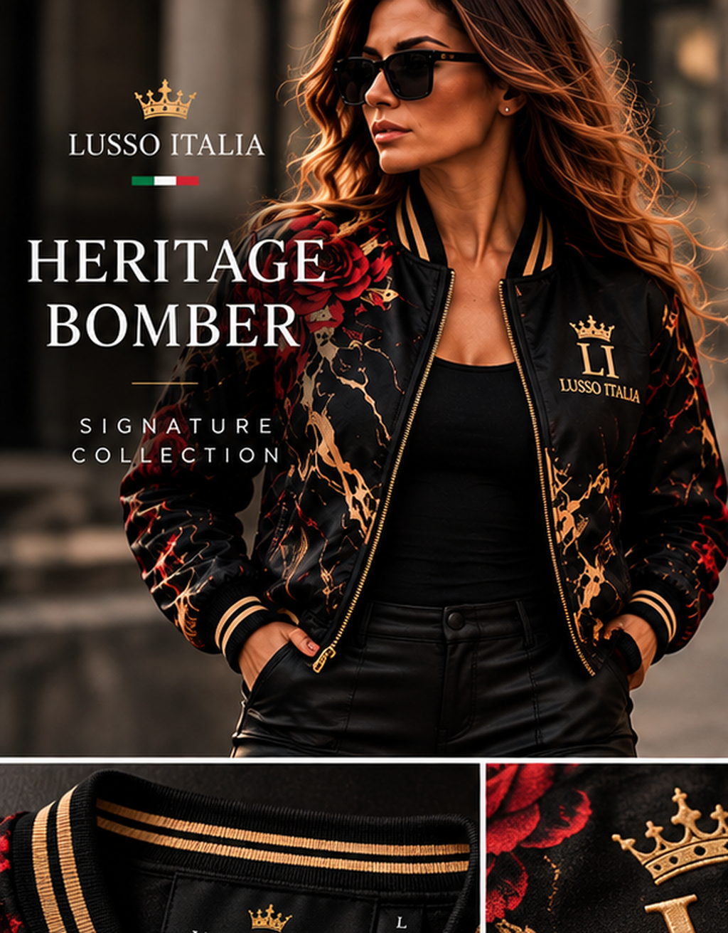 LUSSO ITALIA Heritage Bomber front
