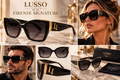 LUSSO ITALIA Firenze Signature black and gold luxury sunglasses