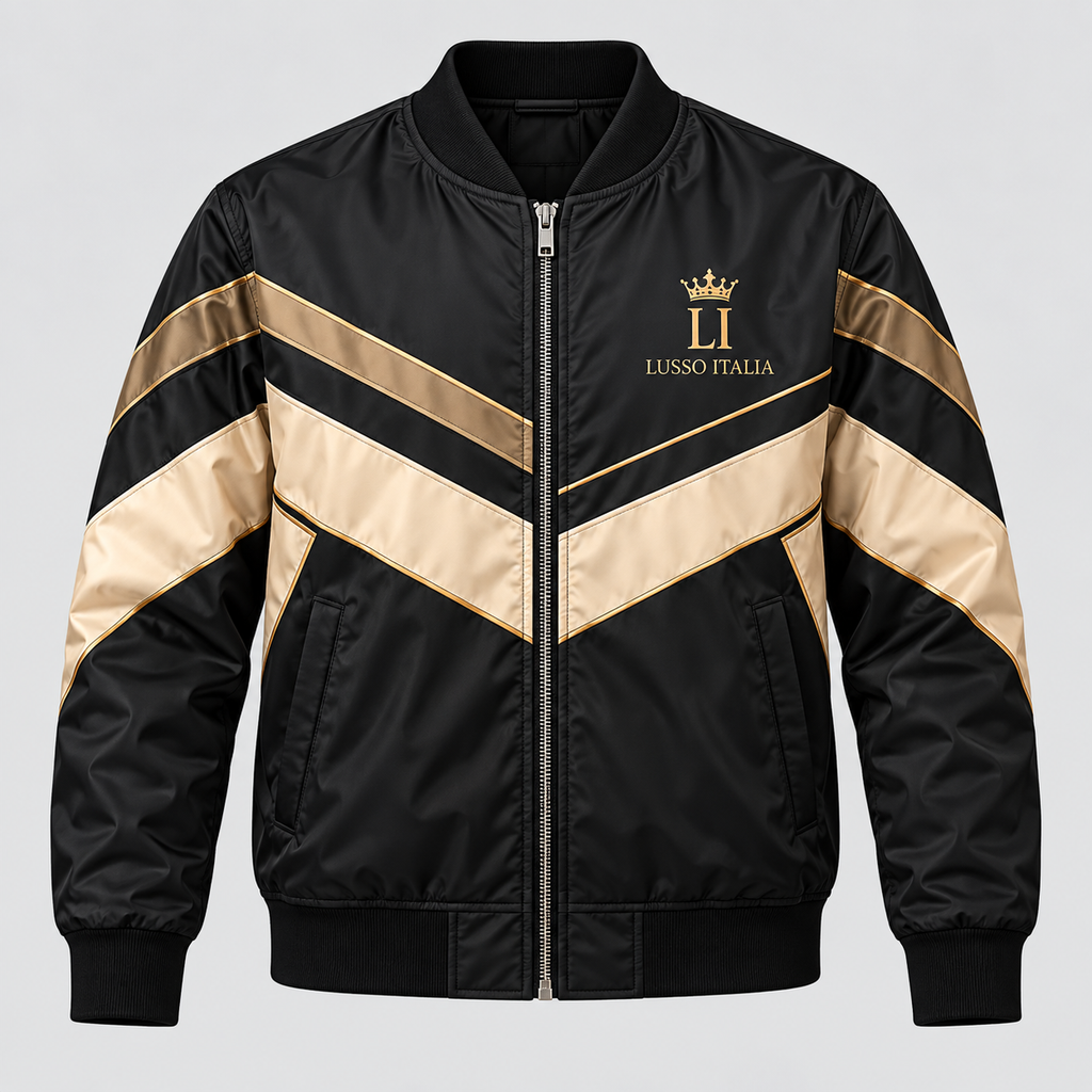 Sport Luxe bomber concept mockup, front