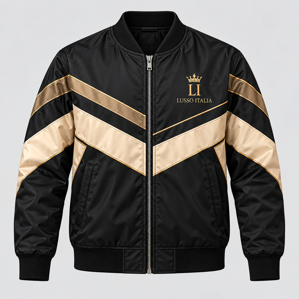 Sport Luxe bomber concept mockup, front