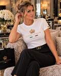 Women's White Crown T-Shirt | LUSSO ITALIA